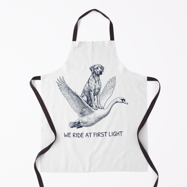 Item preview, We Ride at First Light Funny Rhodesian Ridgeback Mute Swan Dog Lover designed and sold by DoodleTortle.