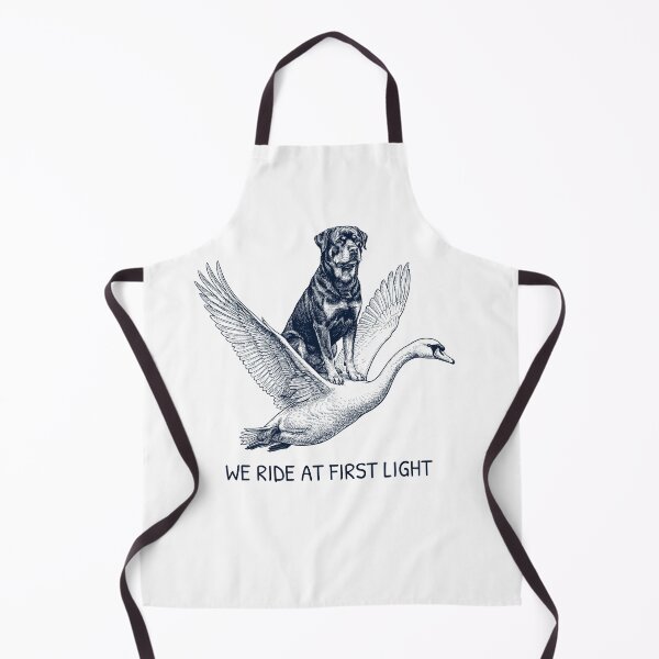 Item preview, We Ride at First Light Funny Rottweiler Mute Swan Dog Lover designed and sold by DoodleTortle.