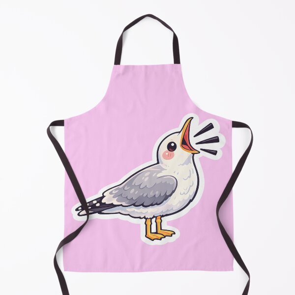 Item preview, Cute Screaming Seagull Cartoon Sticker designed and sold by AkriDesigns.