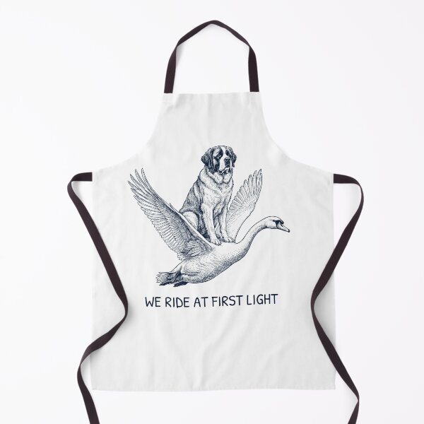 Item preview, We Ride at First Light Funny Saint Bernard Mute Swan Dog Lover designed and sold by DoodleTortle.