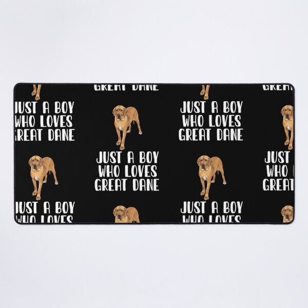 Item preview, Just A Boy Who Loves Great Dane designed and sold by CosmoKitsch.