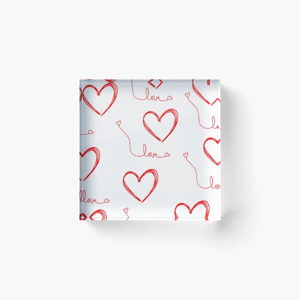 Item preview, Hand Drawn Love Hearts Seamless Pattern Design designed and sold by Cutethings3.