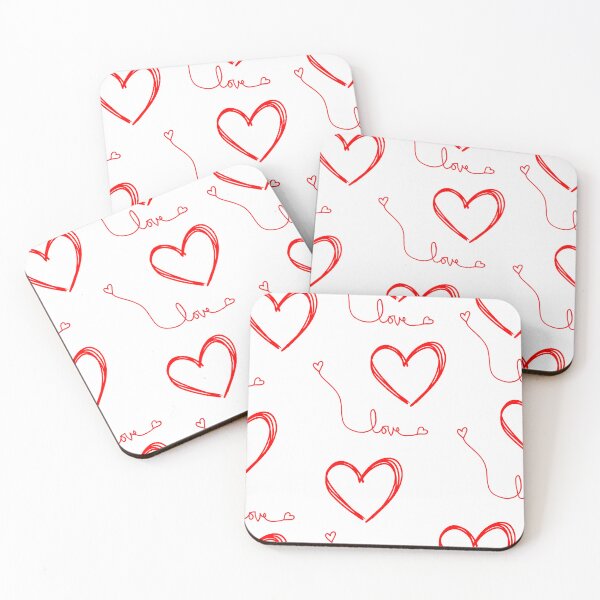 Item preview, Hand Drawn Love Hearts Seamless Pattern Design designed and sold by Cutethings3.