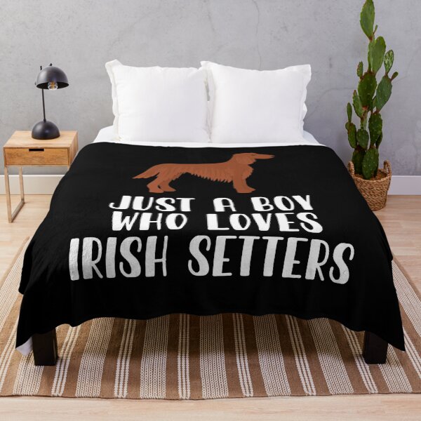 Item preview, Just A Boy Who Loves Irish Setters  designed and sold by CosmoKitsch.