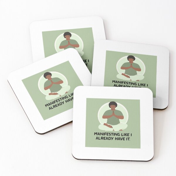 Item preview, Manifesting Like I Already Have It – Delulu Gen Z Aesthetic Quote Sticker designed and sold by Mildly Offensive Club.
