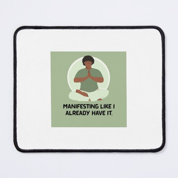 Item preview, Manifesting Like I Already Have It – Delulu Gen Z Aesthetic Quote Sticker designed and sold by Mildly Offensive Club.