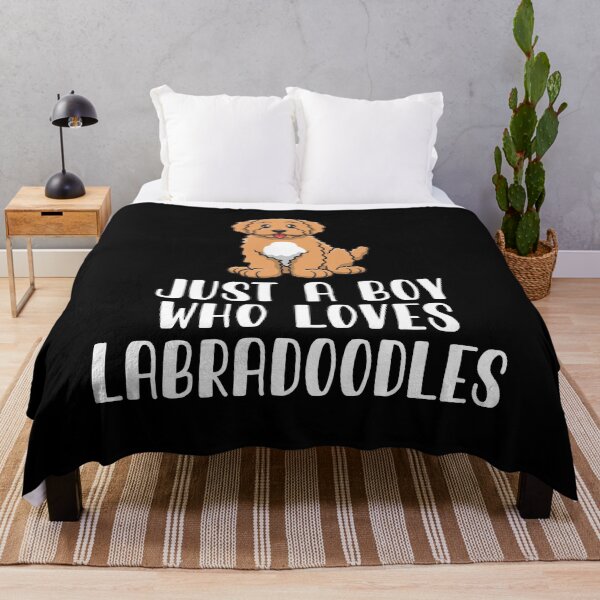 Item preview, Just A Boy Who Loves Labradoodles  designed and sold by CosmoKitsch.