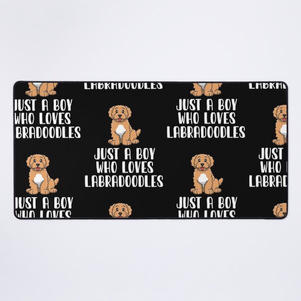 Item preview, Just A Boy Who Loves Labradoodles designed and sold by CosmoKitsch.