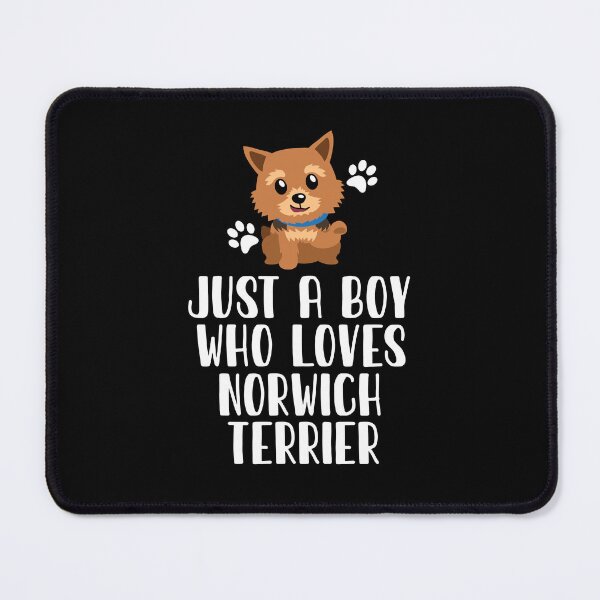Item preview, Just A Boy Who Loves Norwich Terrier designed and sold by CosmoKitsch.