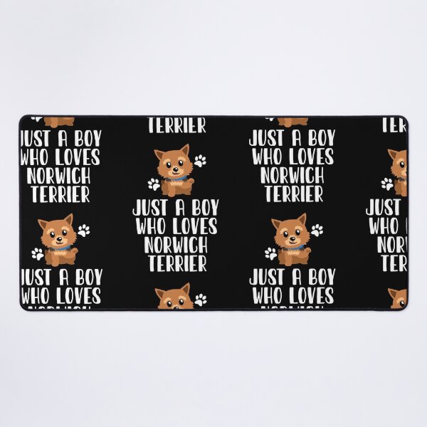 Item preview, Just A Boy Who Loves Norwich Terrier designed and sold by CosmoKitsch.