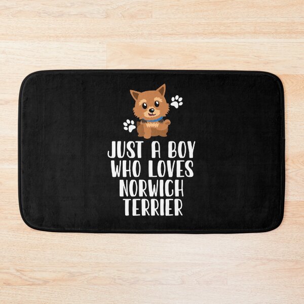 Item preview, Just A Boy Who Loves Norwich Terrier designed and sold by CosmoKitsch.