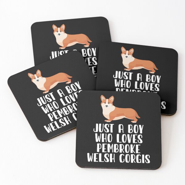 Item preview, Just A Boy Who Loves Pembroke Welsh Corgis  designed and sold by CosmoKitsch.