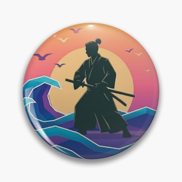 Item preview, Retro Samurai Wave: Ronin at Sunset） designed and sold by Kokeshidreams.