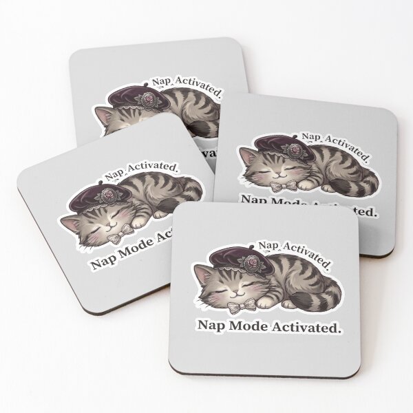 Item preview,  Nap Mode Activated Cute Sleeping Cat designed and sold by Serene Whiskers.