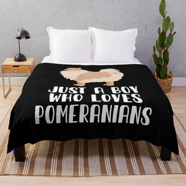 Item preview, Just A Boy Who Loves Pomeranians designed and sold by CosmoKitsch.