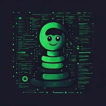 Artwork thumbnail, Cute Python Minimal Design by YCDesigner