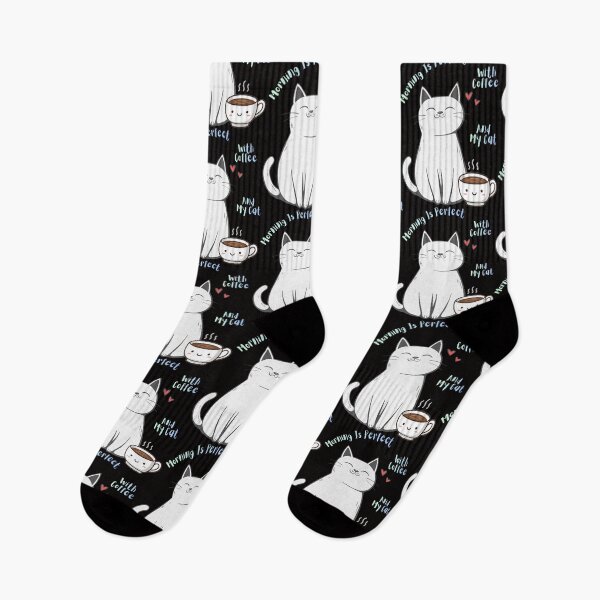 Item preview, Morning Is Perfect With Coffee And My Cat. designed and sold by Dinasshop.