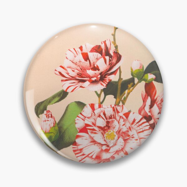 Item preview, Striped Camellias Poster – Ogawa Kazumasa (1890) – Vintage Japanese Floral Illustration designed and sold by Artyfact1.