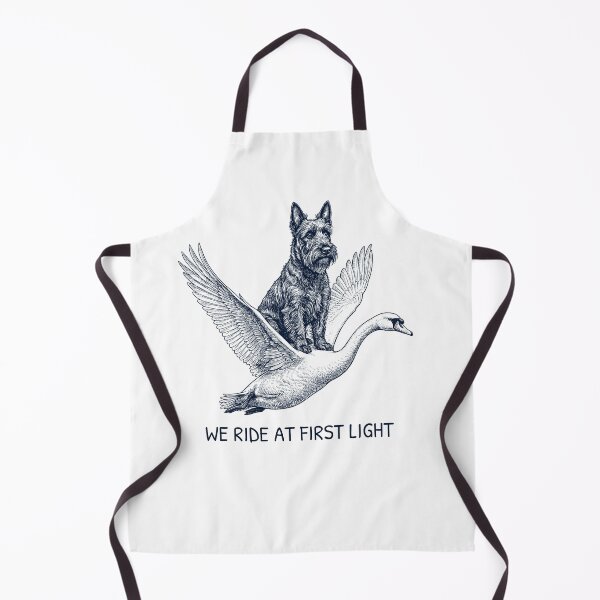 Item preview, We Ride at First Light Funny Scottish Terrier Mute Swan Dog Lover designed and sold by DoodleTortle.