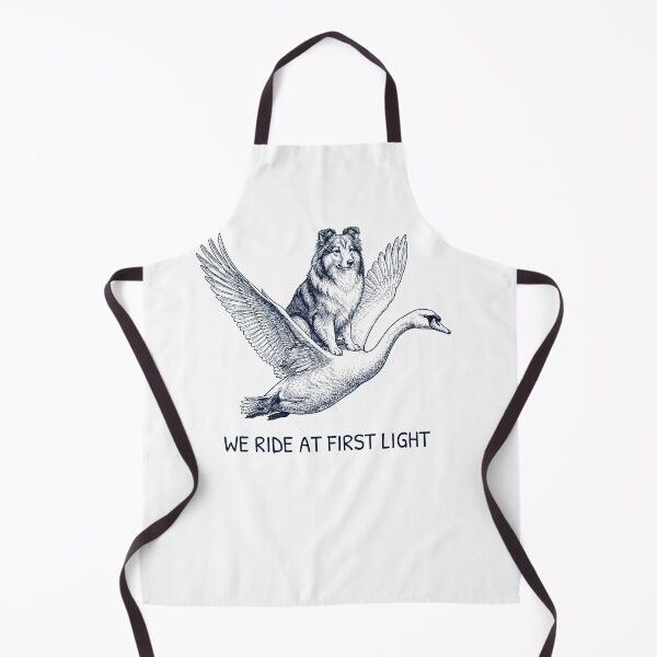 Item preview, We Ride at First Light Funny Shetland Sheepdog Mute Swan Dog Lover designed and sold by DoodleTortle.