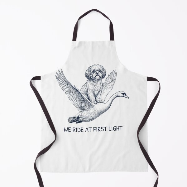 Item preview, We Ride at First Light Funny Shih Tzu Mute Swan Dog Lover designed and sold by DoodleTortle.