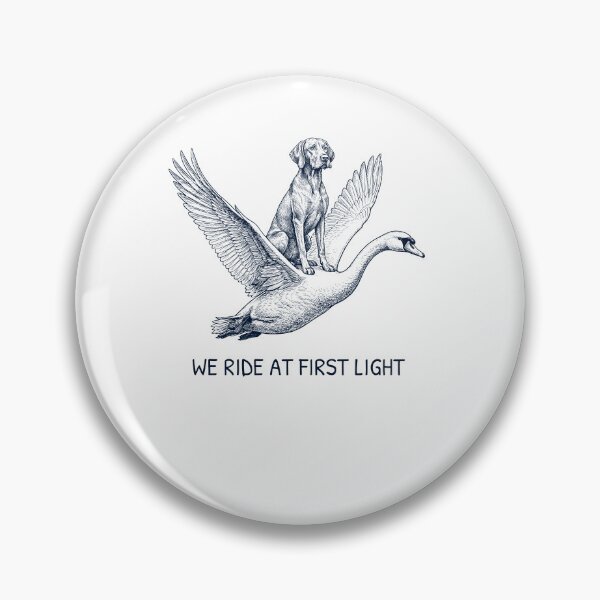 Item preview, We Ride at First Light Funny Vizsla Mute Swan Dog Lover designed and sold by DoodleTortle.
