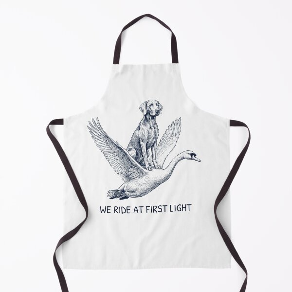 Item preview, We Ride at First Light Funny Weimaraner Mute Swan Dog Lover designed and sold by DoodleTortle.