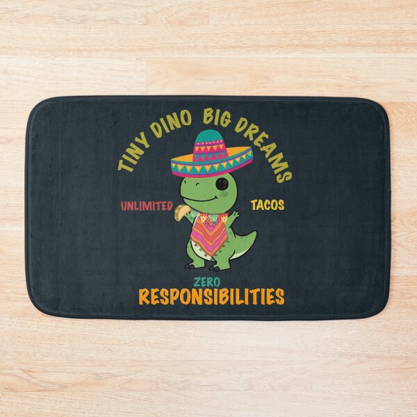 Item preview, Tiny Dino Big Dreams Unlimited Tacos Zero Responsibilities Cute Dinosaur Taco Fiesta Shirt designed and sold by HOUSE OF TIST.