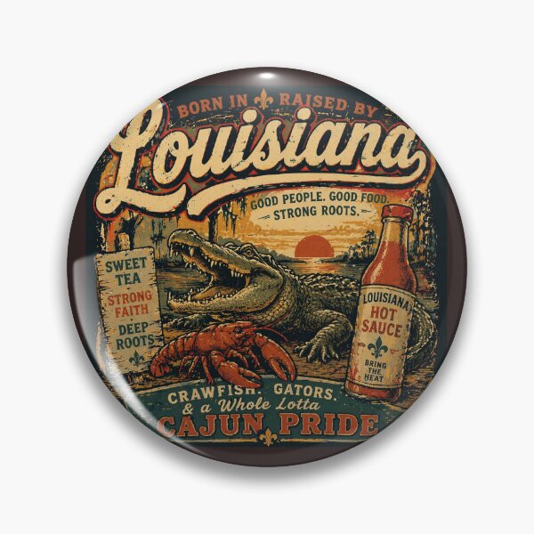 Item preview, Louisiana Born and raised  designed and sold by Empressweirdo.