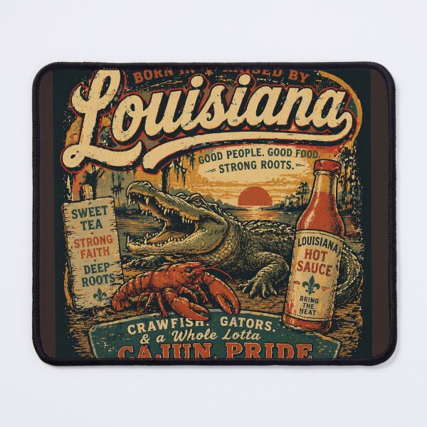 Item preview, Louisiana Born and raised  designed and sold by Empressweirdo.