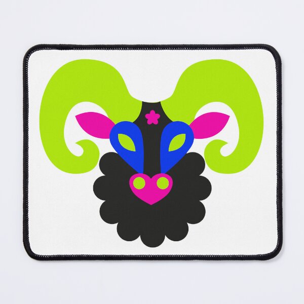 Item preview, Aries Zodiac – Colorful Folk Ram Design designed and sold by nessie poker.