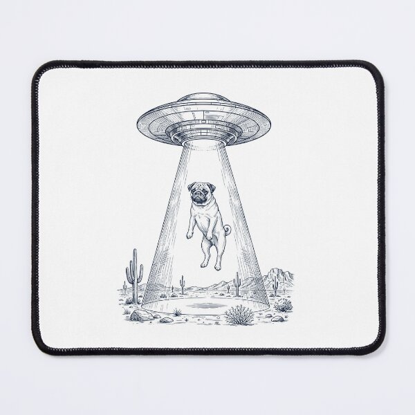 Item preview, Vintage Pug UFO Alien Western Dog Mom Dad Lover designed and sold by TerryConnells.
