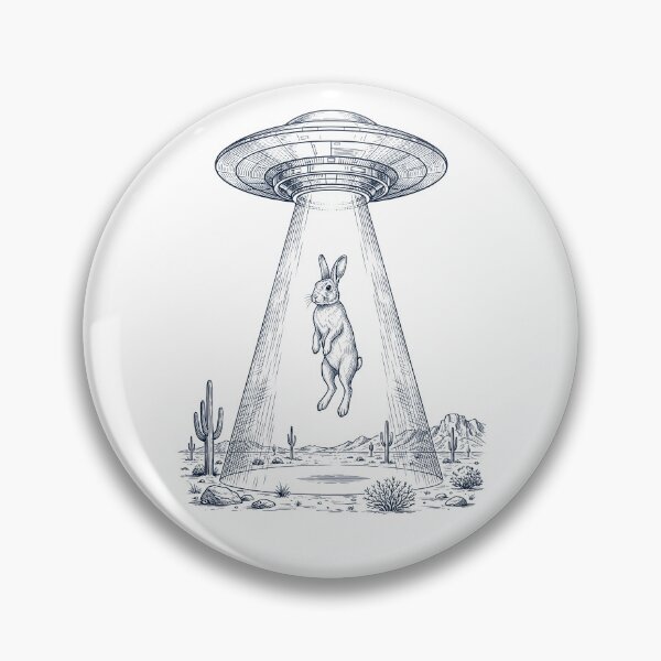 Item preview, Vintage Rabbit UFO Alien Western Animal Lover designed and sold by TerryConnells.