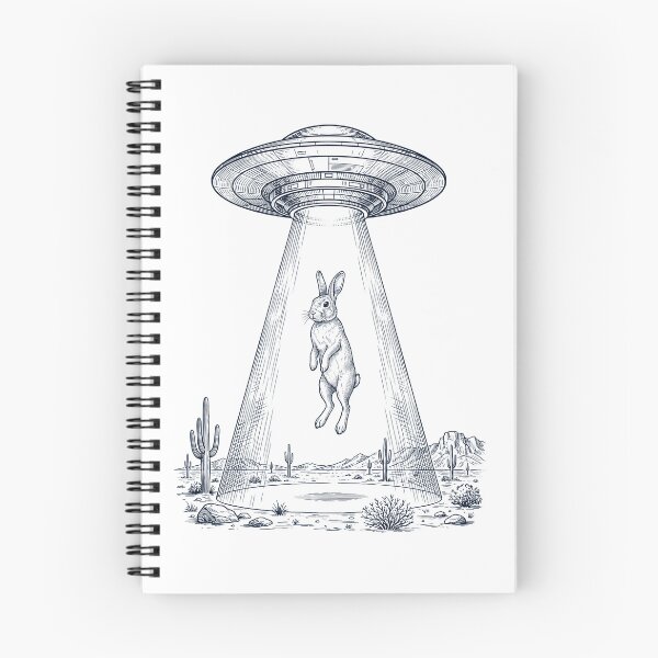 Item preview, Vintage Rabbit UFO Alien Western Animal Lover designed and sold by TerryConnells.