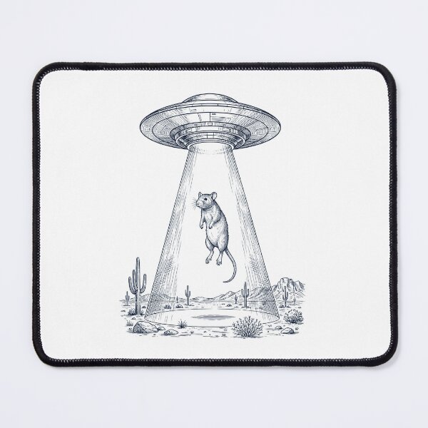 Item preview, Vintage Rat UFO Alien Western Animal Lover designed and sold by TerryConnells.