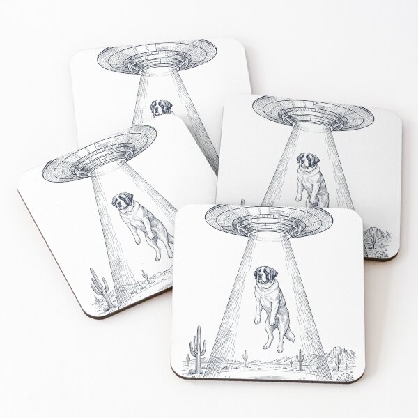 Item preview, Vintage Saint Bernard UFO Alien Western Dog Mom Dad Lover designed and sold by TerryConnells.