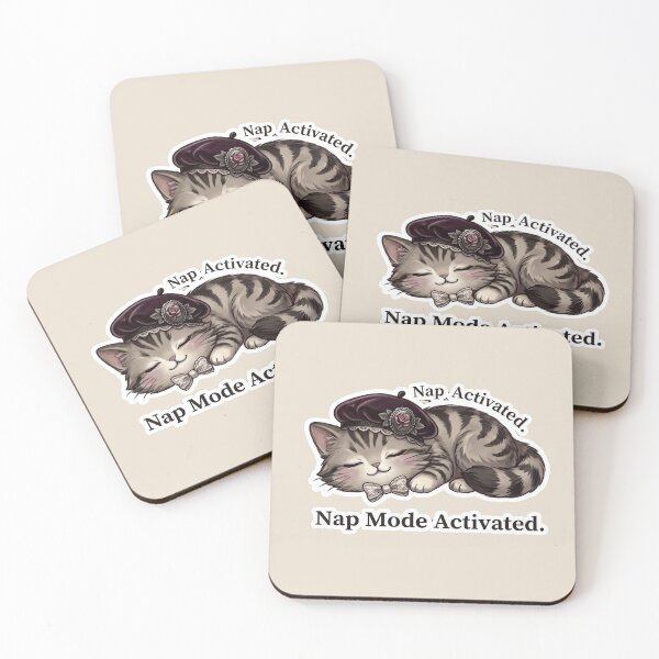 Item preview,   Nap Mode Activated Cute Sleeping Cat designed and sold by Serene Whiskers.