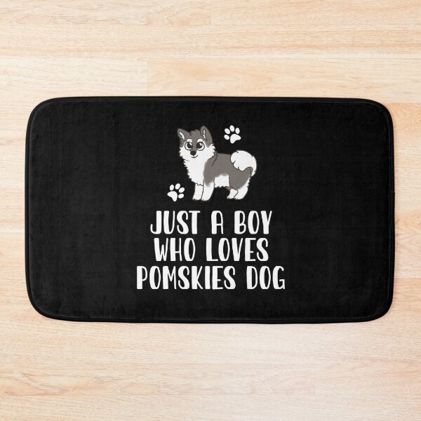 Item preview, Just A Boy Who Loves Pomskies Dog designed and sold by CosmoKitsch.