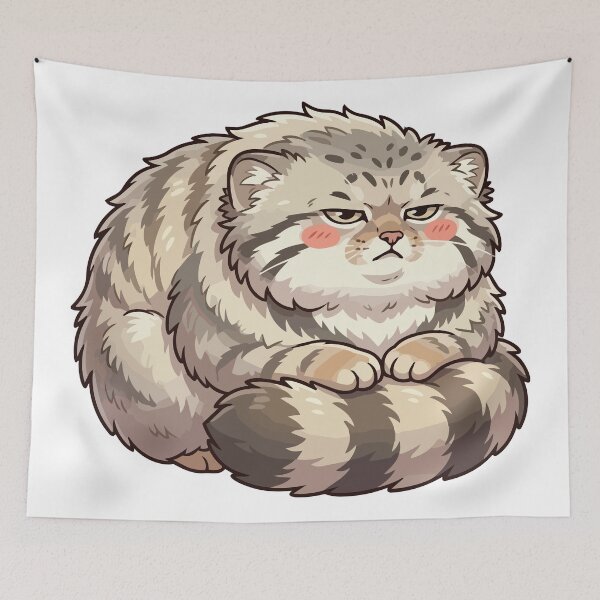 Item preview, The Body Is Round And Tired Pallas Cat Manul designed and sold by Petzzz.
