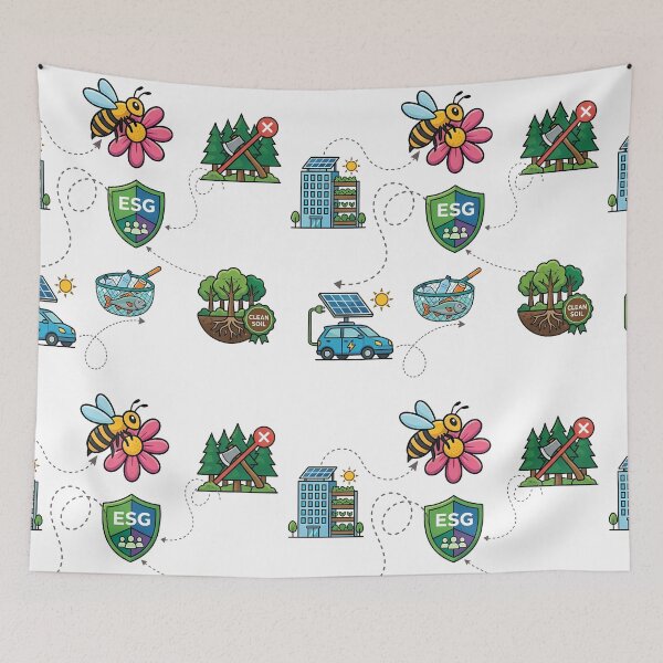 Item preview, Sustainability and ESG Icons designed and sold by Drishya-Designs.