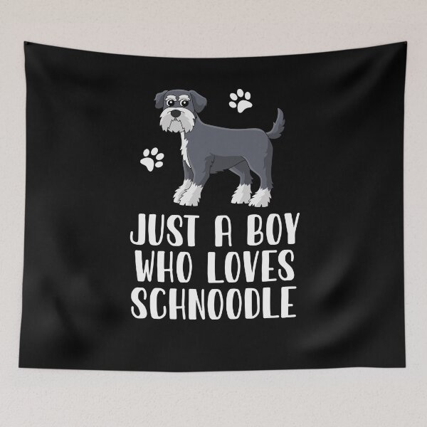 Item preview, Just A Boy Who Loves Schnoodle  designed and sold by CosmoKitsch.