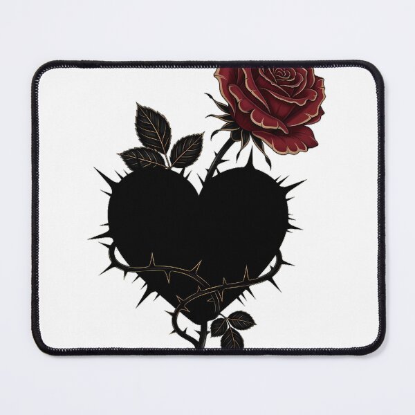 Item preview, Thorned Rose Heart designed and sold by IllumeInk.