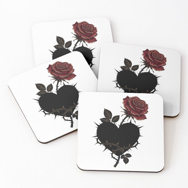 Item preview, Thorned Rose Heart designed and sold by IllumeInk.