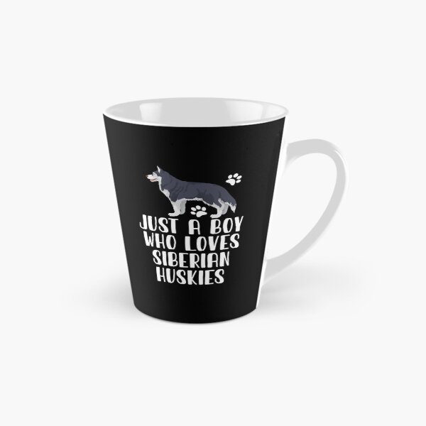 Item preview, Just A Boy Who Loves Siberian Huskies  designed and sold by CosmoKitsch.