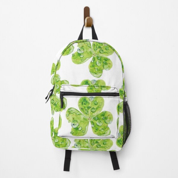 Item preview, Watercolor Clover with Dew Drops. Fresh Green Botanical Illustration designed and sold by Seaflow.