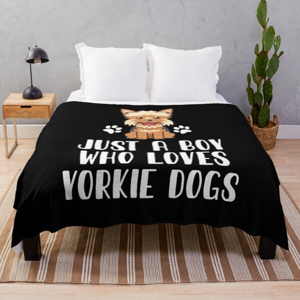 Item preview, Just A Boy Who Loves Yorkie Dogs designed and sold by CosmoKitsch.