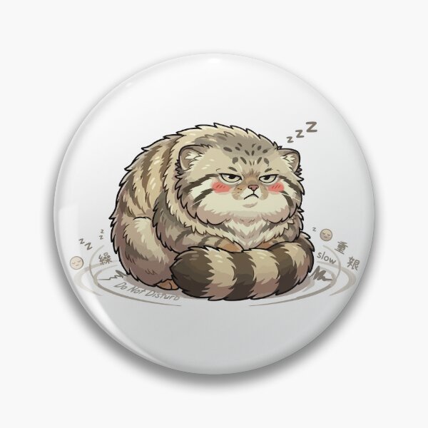 Item preview, Immovable Fluff Grumpy Round Pallas Cat designed and sold by Petzzz.