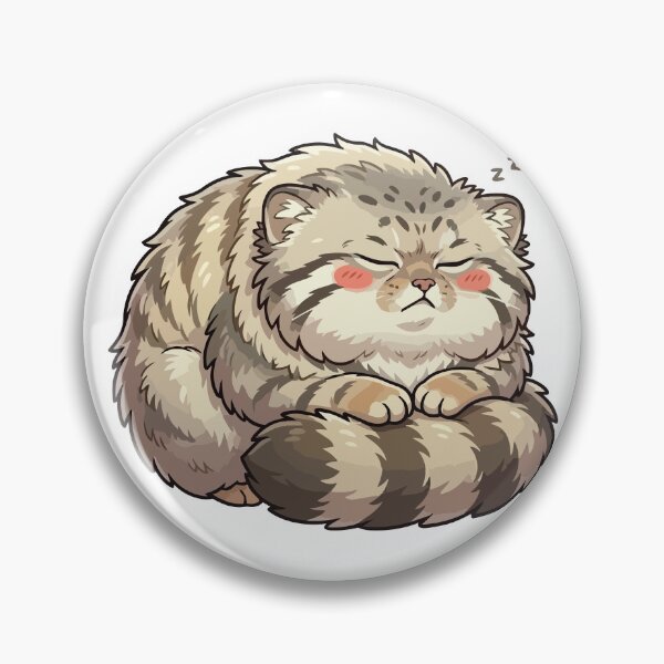 Item preview, Zen Grump Sleepy Pallas Cat Manul designed and sold by Petzzz.