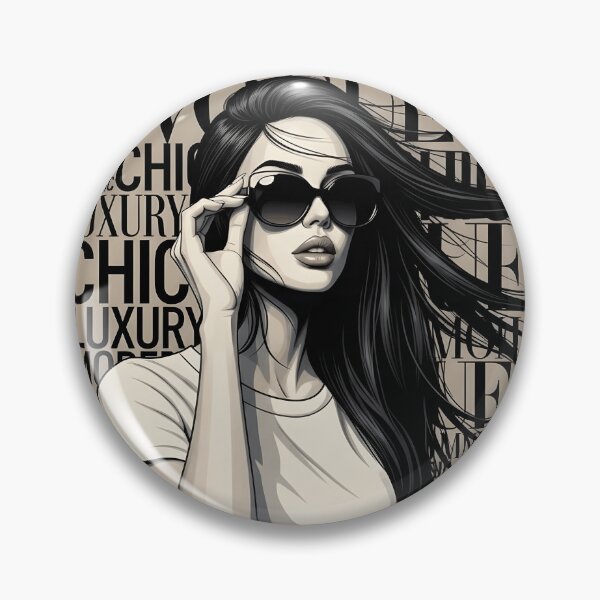 Item preview, Luxury Chic Woman Wind-Swept Hair Illustration designed and sold by Ossvio.