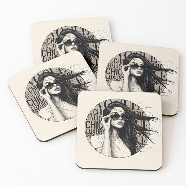 Item preview, Luxury Chic Woman Wind-Swept Hair Illustration designed and sold by Ossvio.